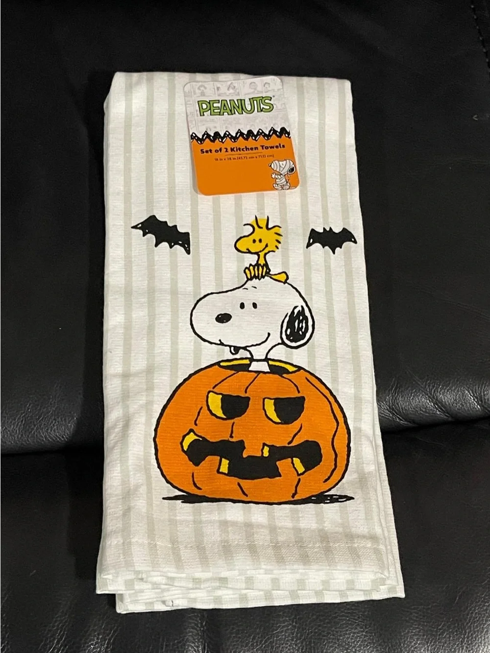 Halloween Peanuts Kitchen Towels The Great Pumpkin, Set of 2
